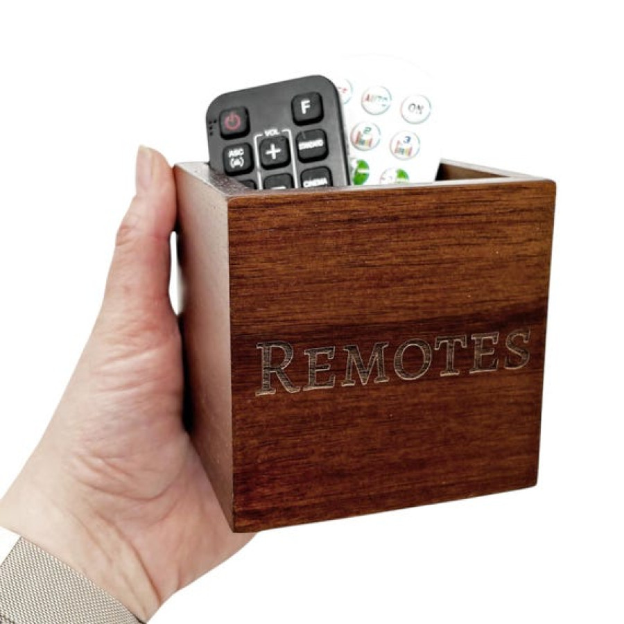 Custom TV Remote Caddy | Engraved Storage Organizer | Personalized Holder 3