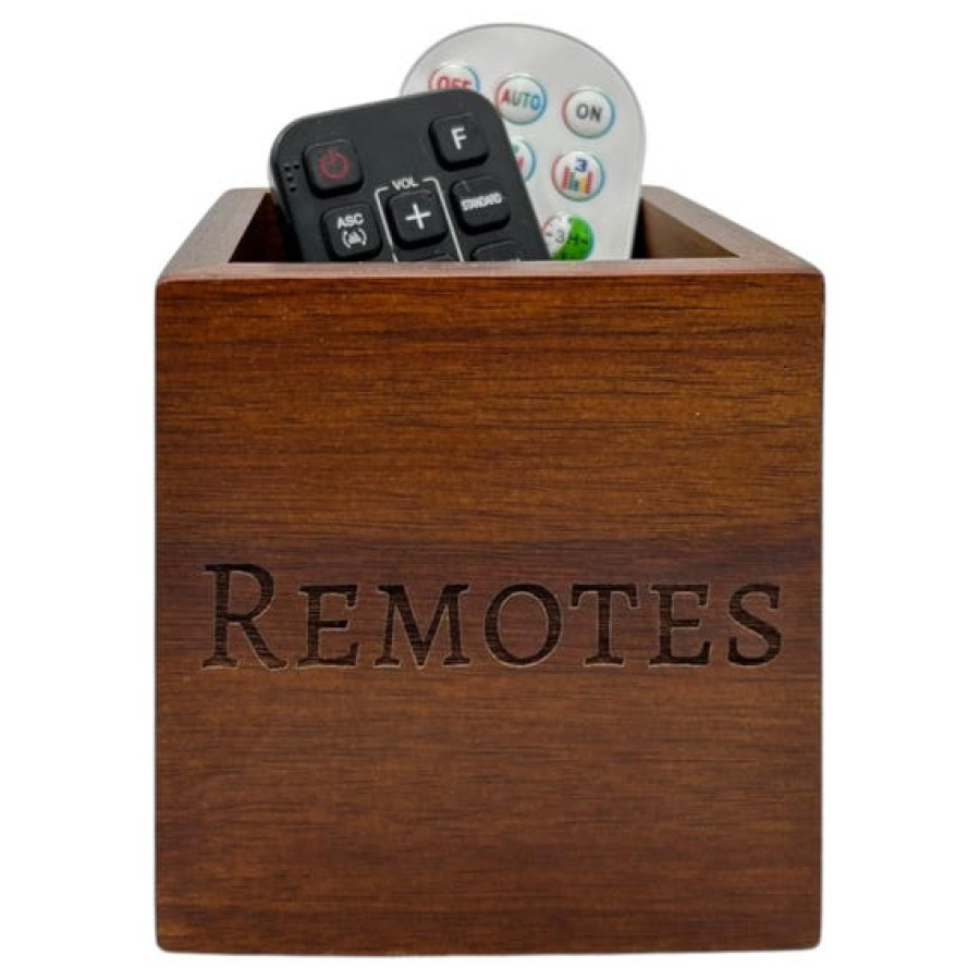 Custom TV Remote Caddy | Engraved Storage Organizer | Personalized Holder 4