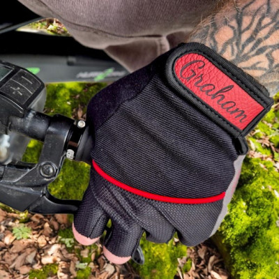 Personalised Fingerless Cycling Gloves / Biker Gloves - Add your text or logo! (B)