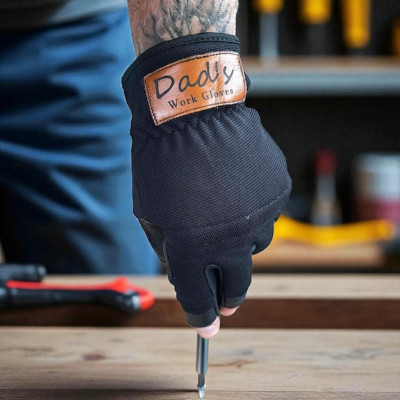 Customisable genuine leather work gloves | For Carpentry etc | Framer or Full finger Style
