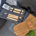 Personalised Laser Engraved Grill Tools Gift Set for BBQ Including Spatula and Tongues