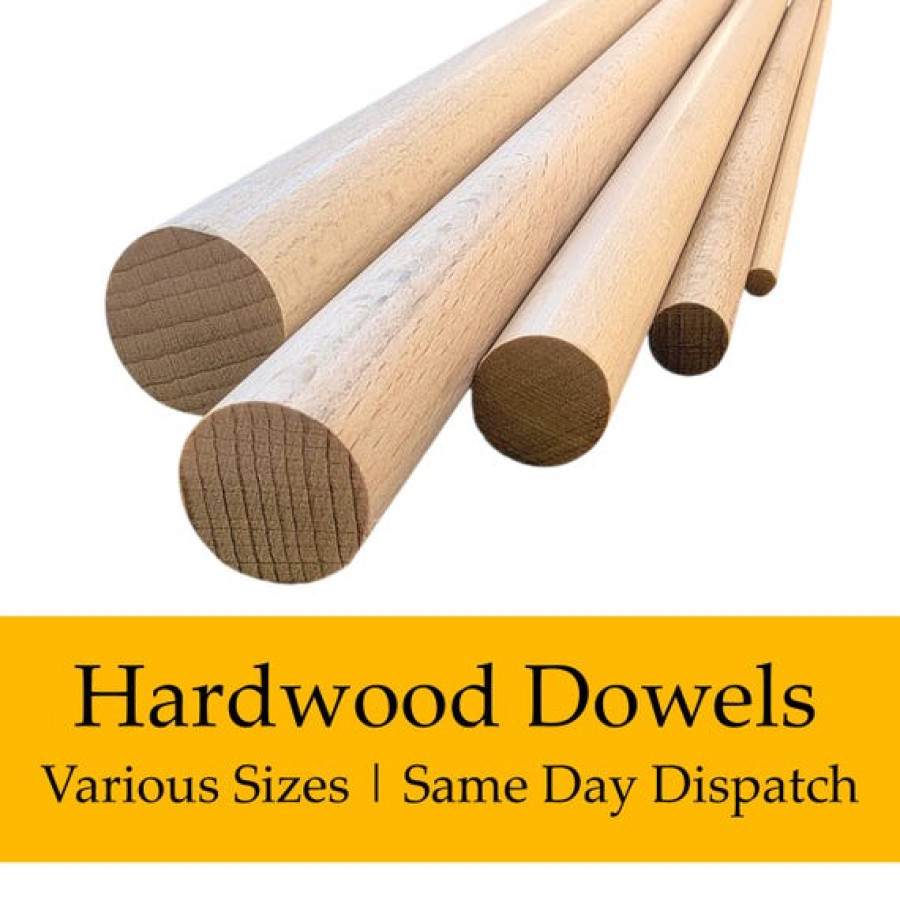 Hardwood wooden dowel | Various sizes in stock | Round Shape
