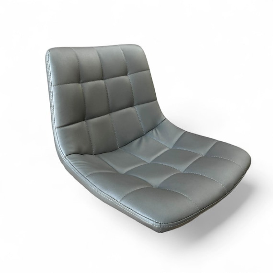 Replacement bar stool seat for gas lift stool base (SOLD INDIVIDUALLY) - In brown quilted  faux leather