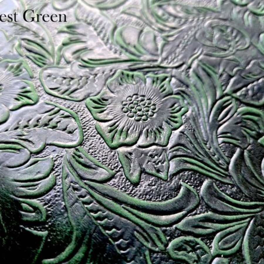 Wildflower Genuine embossed Leather Refillable A5 Notebook Journal 10