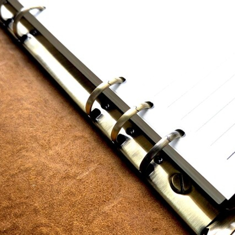 Wildflower Genuine embossed Leather Refillable A5 Notebook Journal 12