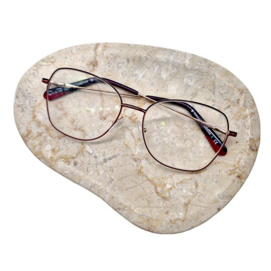 Natural Beige Marble Jewelry Tray Featuring Asymmetric Design 6