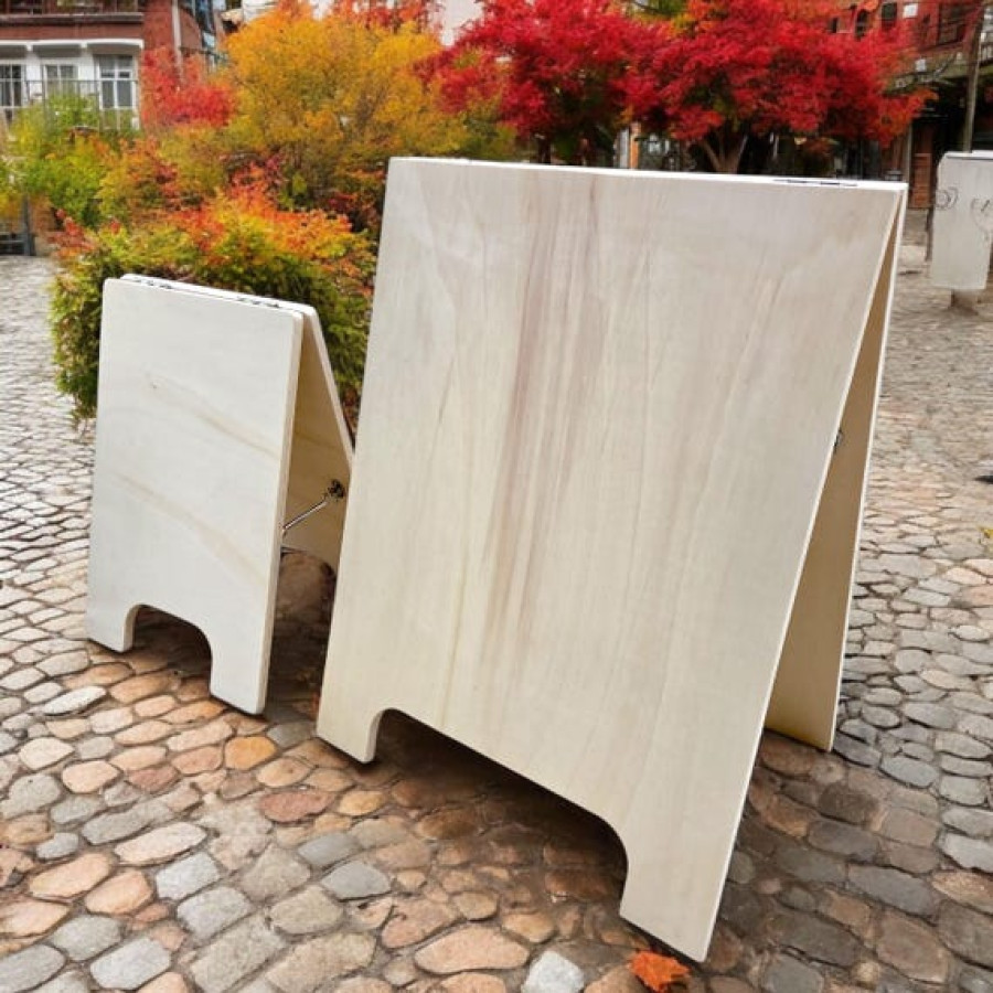 CNC cut plywood A-Frame Shop Street Sign | For Cafe Restaurant Bar | Sandwich Board