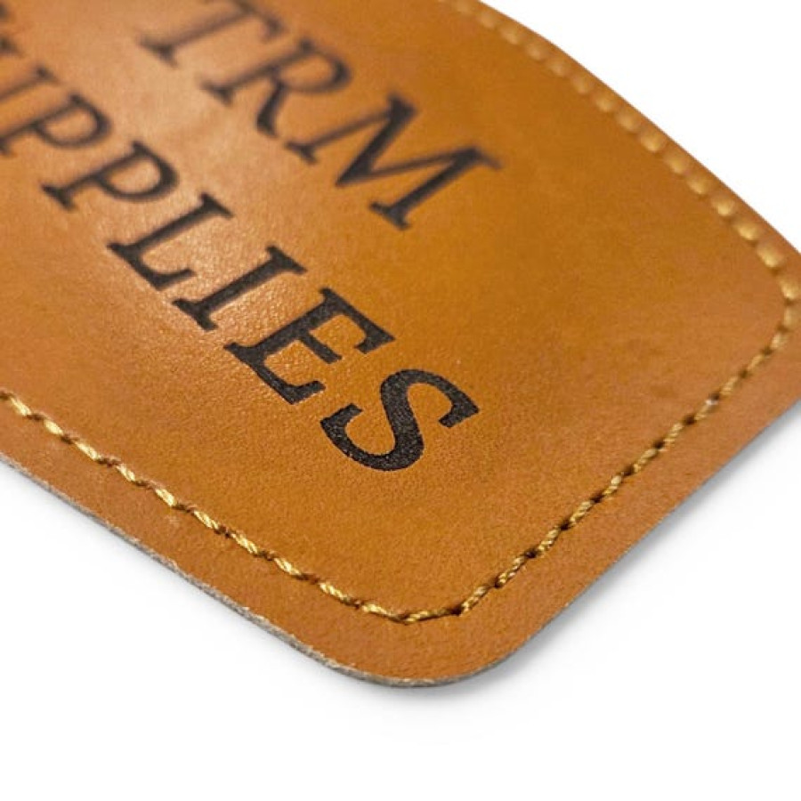 Genuine Leather Customisable Patch | Various Shapes | Add your text or Logo! 3