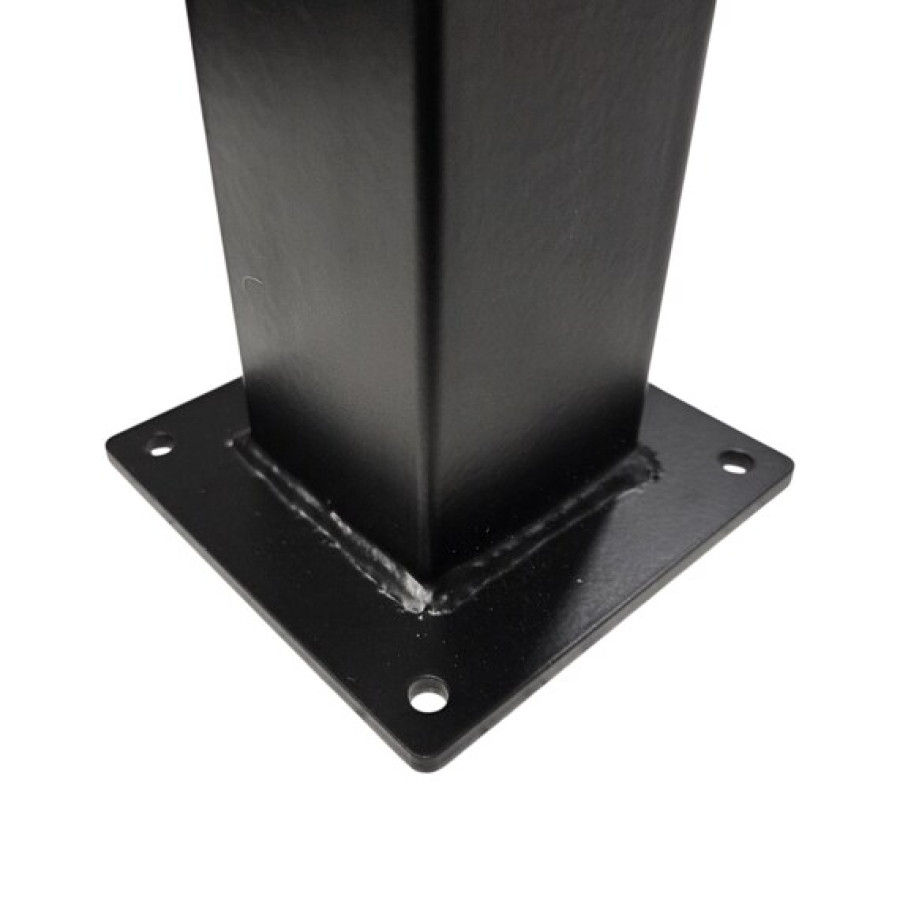 Set of 4 x chunky matte black steel cabinet feet | Short Table legs 6