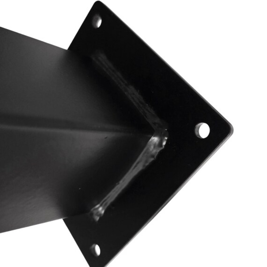 Set of 4 x chunky matte black steel cabinet feet | Short Table legs 8