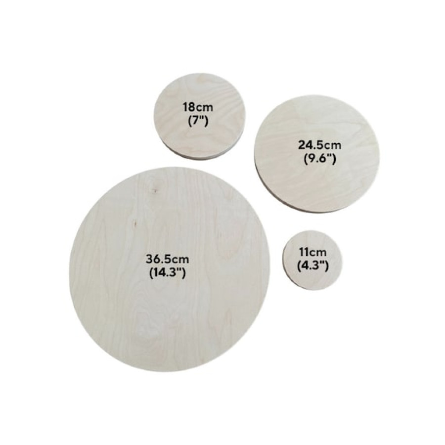 21mm thick Baltic Birch Plywood circles CNC cut and sanded edges - Various sizes (b) 1