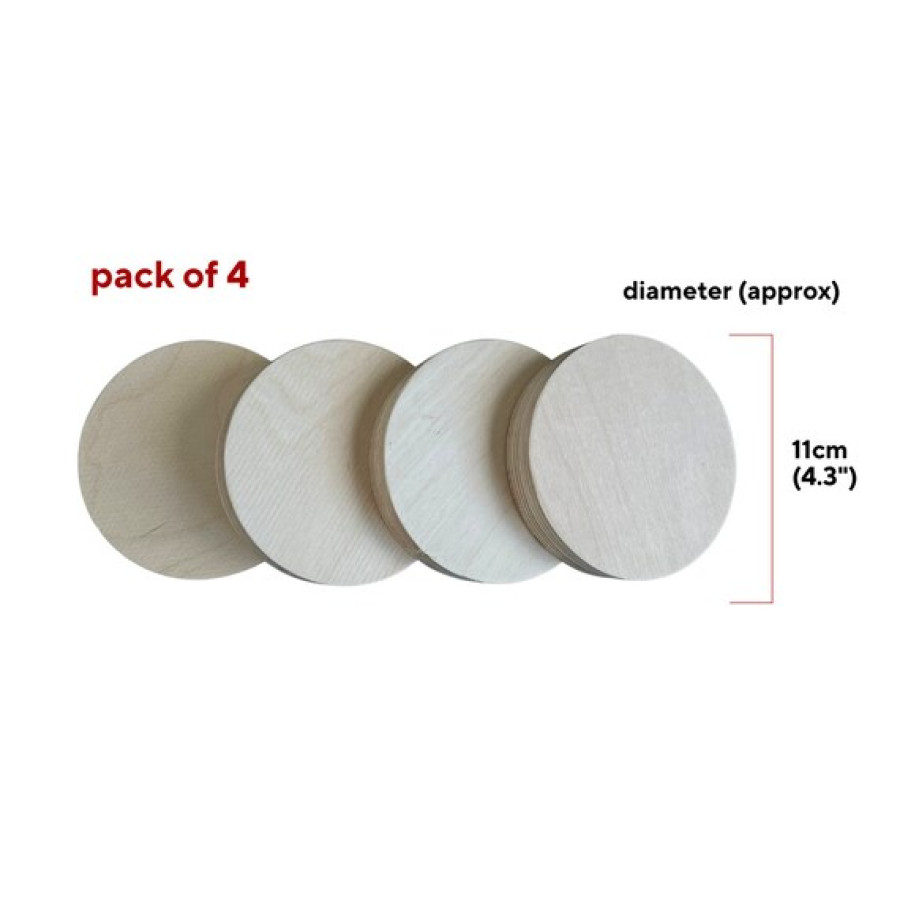 21mm thick Baltic Birch Plywood circles CNC cut and sanded edges - Various sizes (b) 2