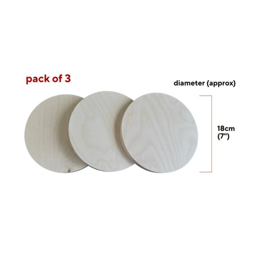 21mm thick Baltic Birch Plywood circles CNC cut and sanded edges - Various sizes (b) 3