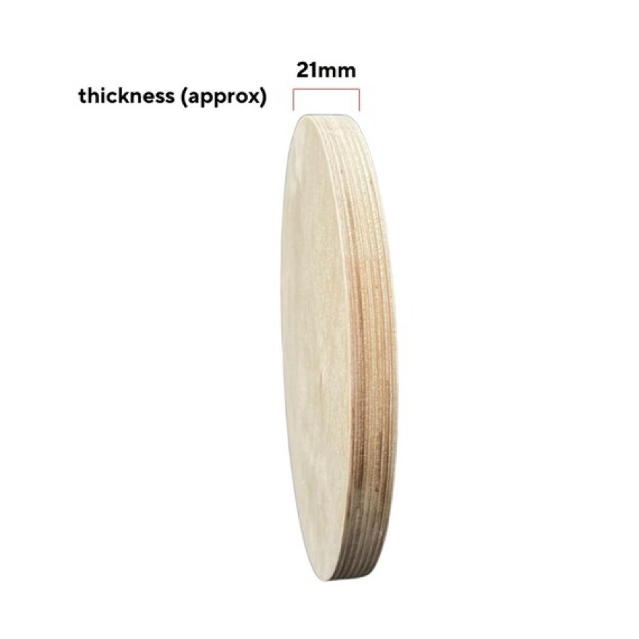 21mm thick Baltic Birch Plywood circles CNC cut and sanded edges - Various sizes (b) 6