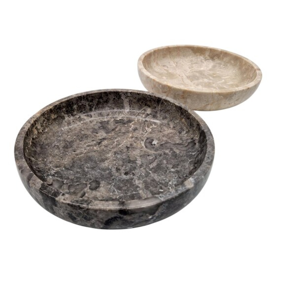 Stunning Marble serving bowl | 21cm Decorative Bowl | In Beige or Grey 5