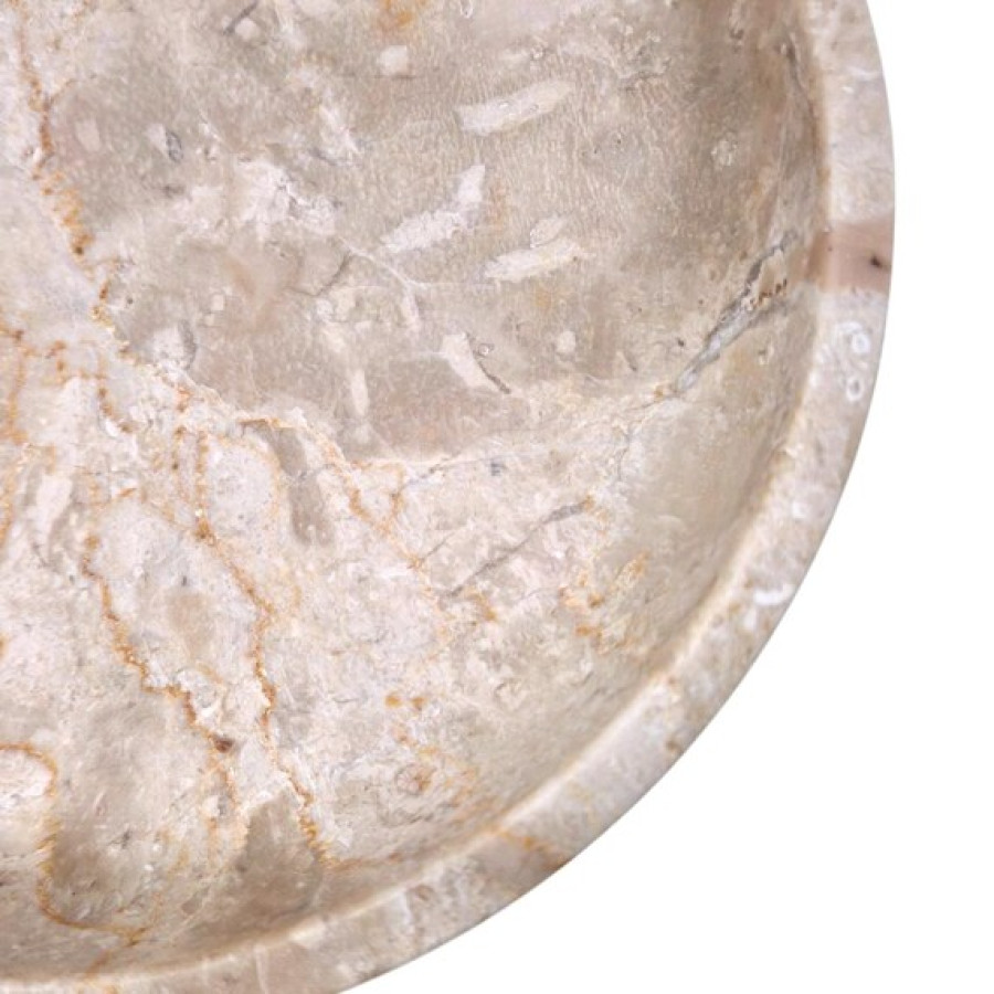 Stunning Marble serving bowl | 21cm Decorative Bowl | In Beige or Grey 7