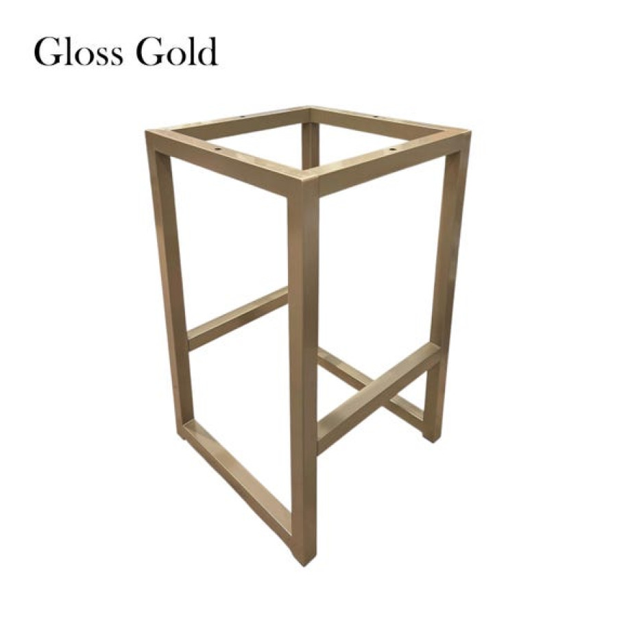 Premium Stool Frame Bases for Countertops or Bars | Barstools Legs in Matte Black & Gold 1