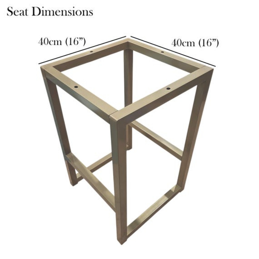 Premium Stool Frame Bases for Countertops or Bars | Barstools Legs in Matte Black & Gold 4