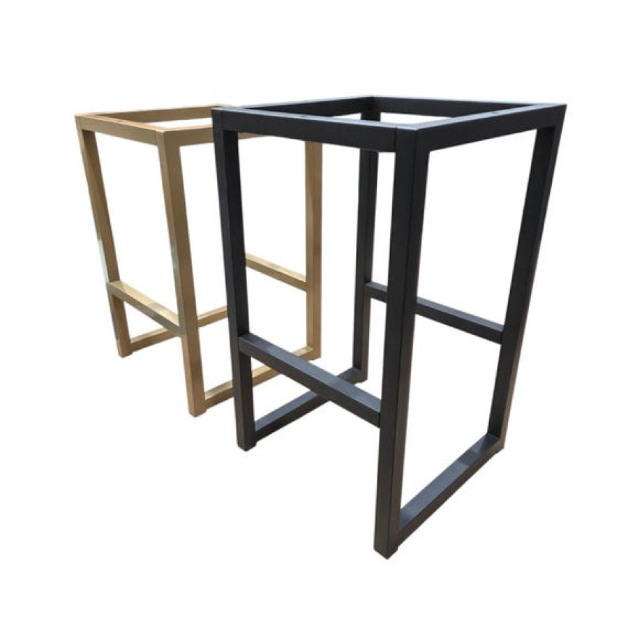 Premium Stool Frame Bases for Countertops or Bars | Barstools Legs in Matte Black & Gold 7