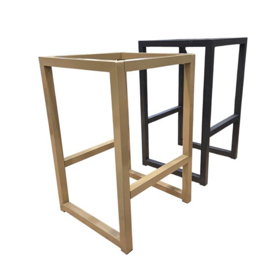 Premium Stool Frame Bases for Countertops or Bars | Barstools Legs in Matte Black & Gold 12