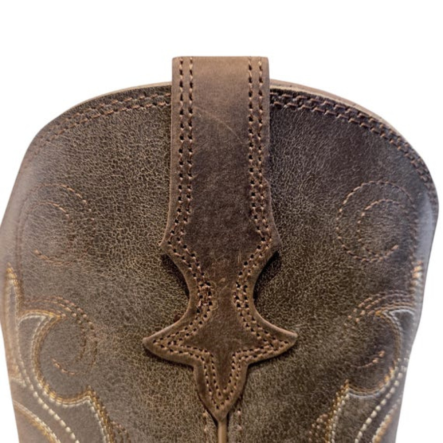 Women's Premium Leather Justin Cowboy Boots | With Square Toe and Welted Rubber Sole 9