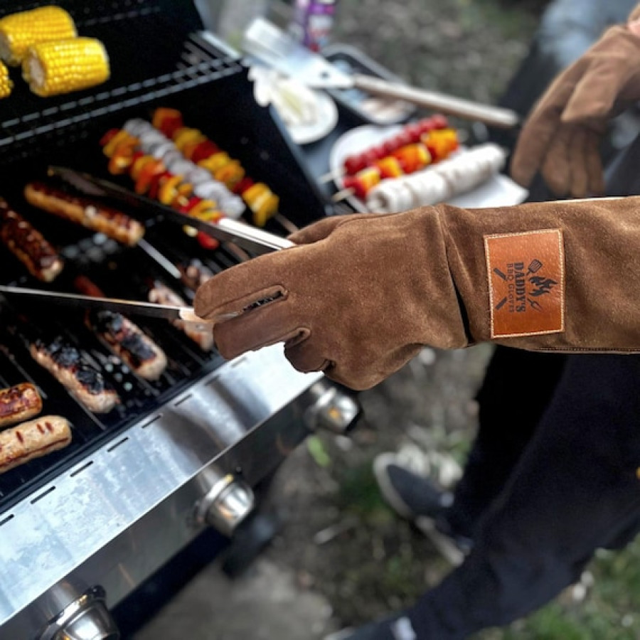 Personalised BBQ gloves | Pair of Grill gloves | Customisable with your logo or text!
