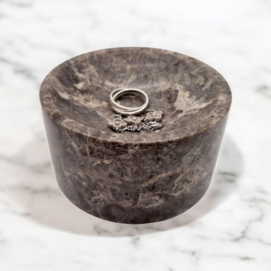 Chunky Natural Marble Ring Bowl for rings and jewellery