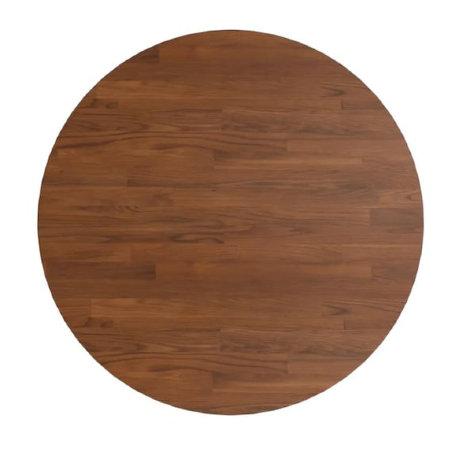Round Solid Oak Table top | Dark Brown Finish | Replacement Tabletop | Solid Oak Dining Top | Oak Round Table