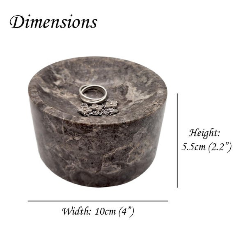 Chunky Natural Marble Ring Bowl for rings and jewellery 2