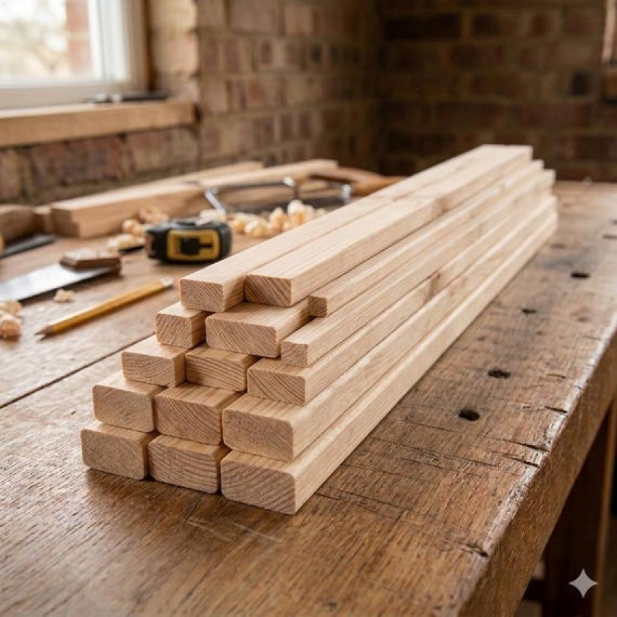 Wooden Batten Pine Wood Trim Slat Strip | Available in various sizes 6