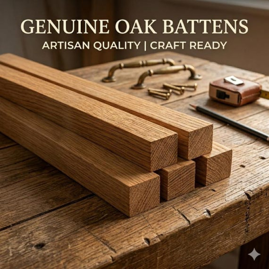 Genuine Oak Planed Wooden Batten | Available in various sizes and lengths 2