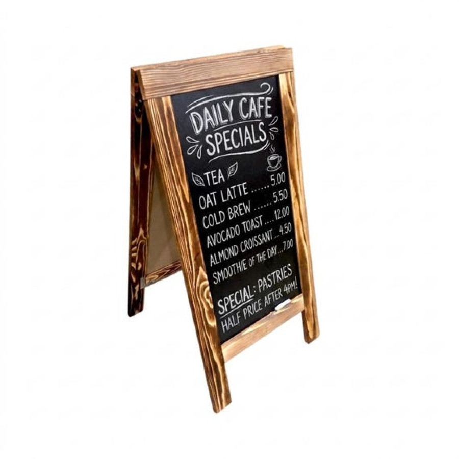 A-Frame Shop Street Sign | For Cafe Restaurant Bar | Sandwich Board | Chalkboard 4