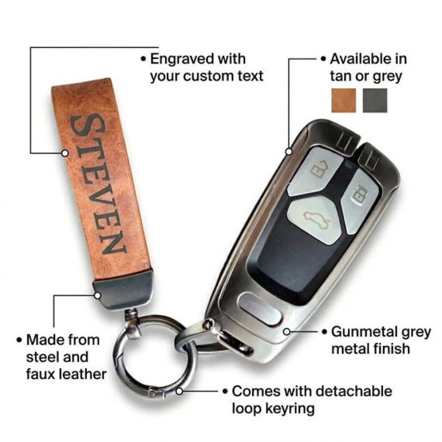 Customisable Audi Car Key Fob Protective Case With Keyring Strap 1