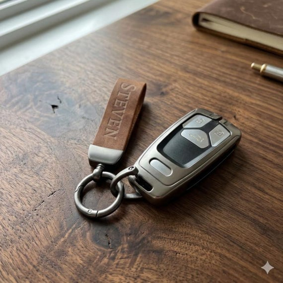 Customisable Audi Car Key Fob Protective Case With Keyring Strap 5
