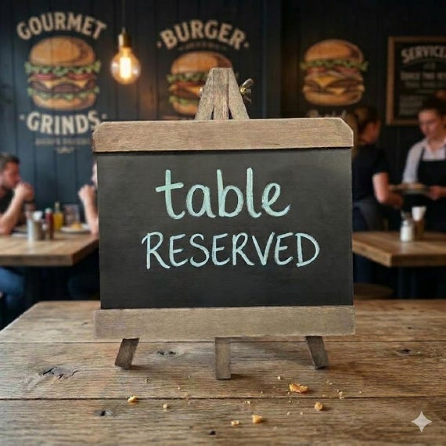 Chalk Board Re-writable Table Sign | For Weddings, Cafes, Restaurants 4