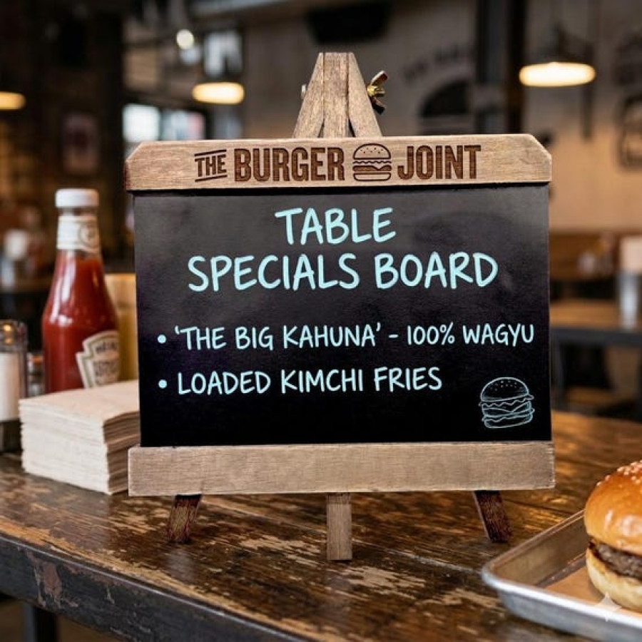 Chalk Board Re-writable Table Sign | For Weddings, Cafes, Restaurants 5