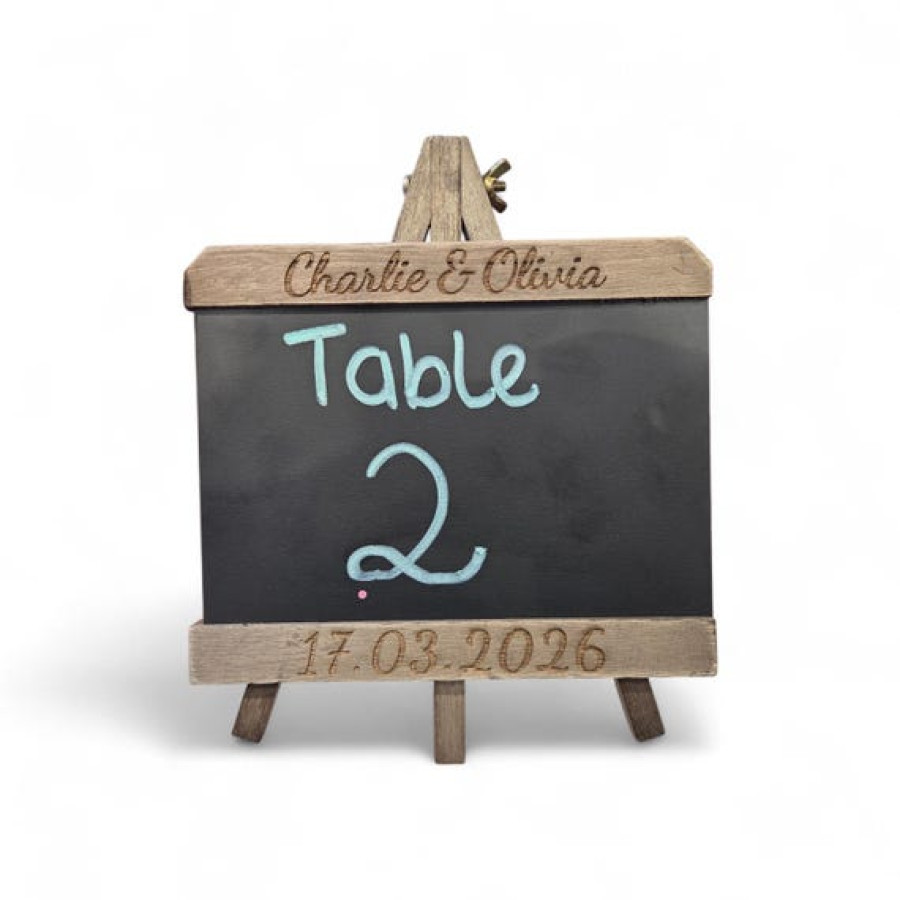 Chalk Board Re-writable Table Sign | For Weddings, Cafes, Restaurants 10