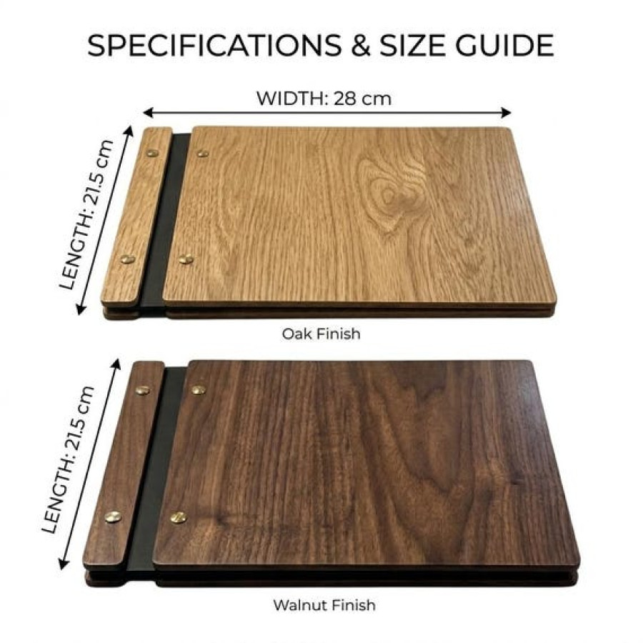Custom Engraved Wooden Wedding Guest Book 4