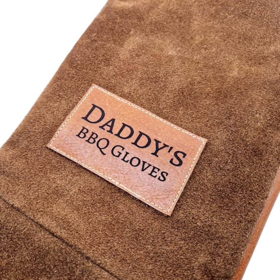 Custom BBQ gloves | Grilling Gift | 100% Leather 7