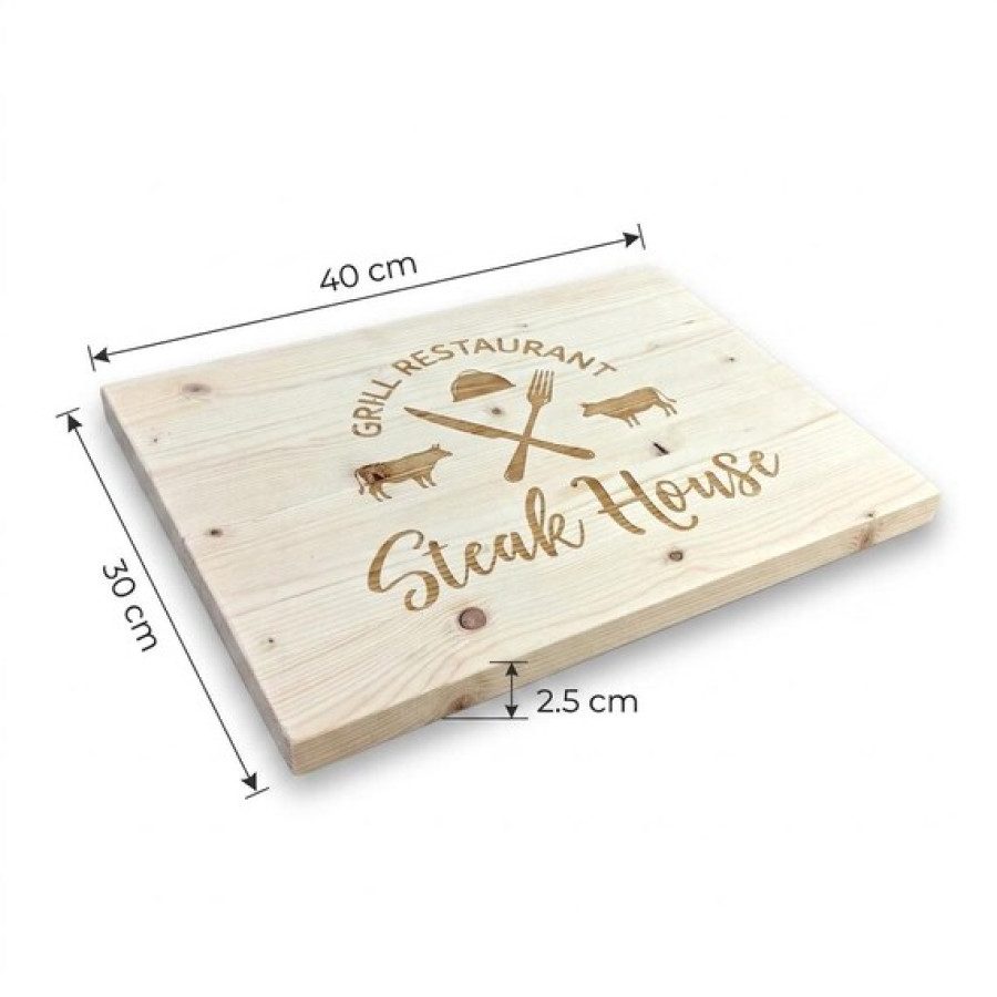 Customisable pinewood laser engraved sign for home or business 4