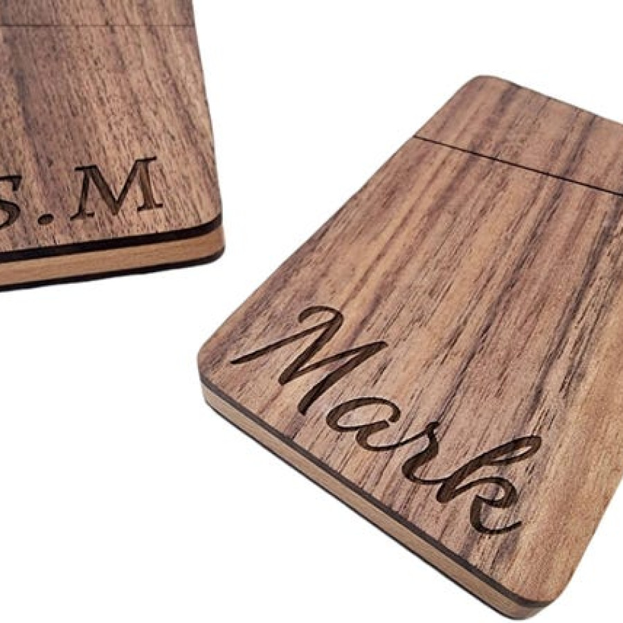 Custom Business Card Holder | Laser Engraved Text or Logo 10