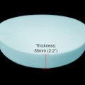 Round Upholstery Foam | Medium-Soft Bar Stool Seat (55mm Thick)