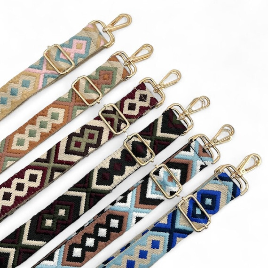 Woven Aztec Bag Strap | Adjustable Boho Style