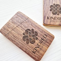 Laser Engraved Hardwood Business Card Holder - Personalized Gift