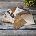 Genuine fur-on Cowhide Material Pieces/Swatch/Scrap in Various Colours/Sizes