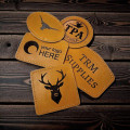 Genuine Leather Customisable Patch | Various Shapes | Add your text or Logo!
