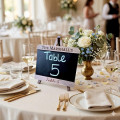 Chalk Board Re-writable Table Sign | For Weddings, Cafes, Restaurants