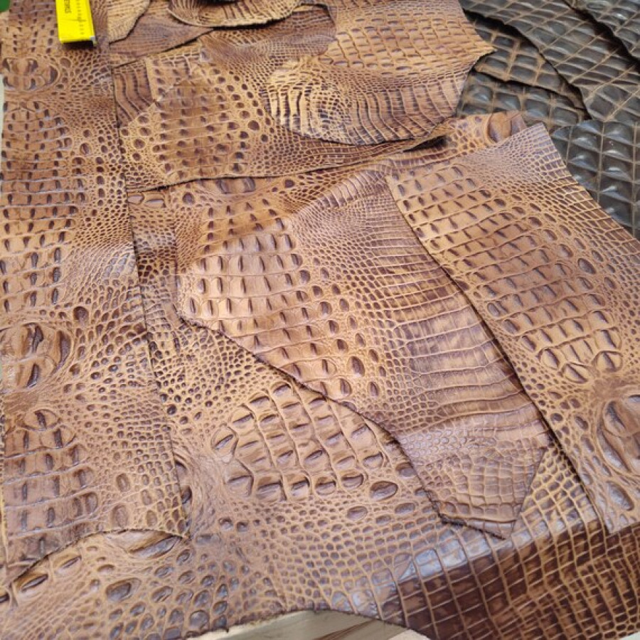 Genuine Embossed Leather Huge Craft Pack – 6 x Embossed Variations 4.4KG 6