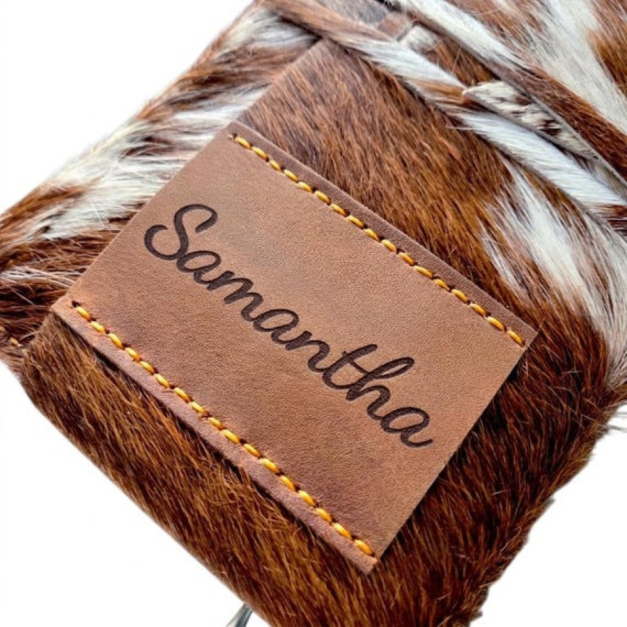 Genuine cowhide and leather hairdressers scissor pouch for barber and salon 3