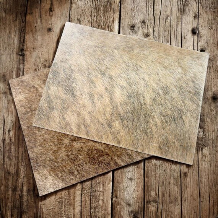 Genuine cowhide rectangular di-cut pieces - Can be used as placemat or decorative mat 2